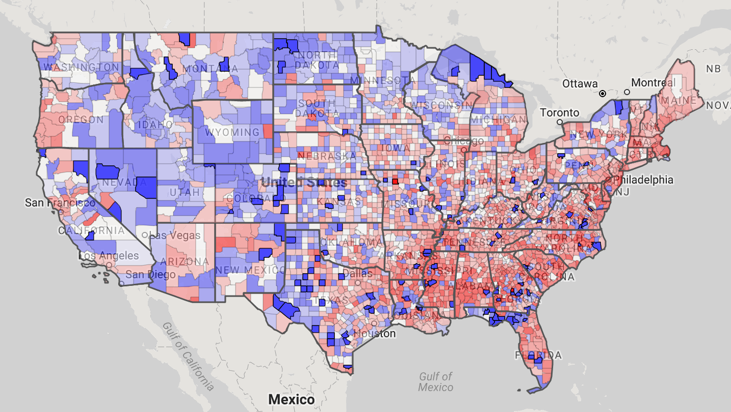 Us County Level Sex Ratio By Age Group 4866